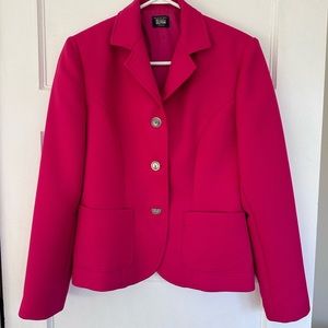 Hot pink, light weight, textured jacket